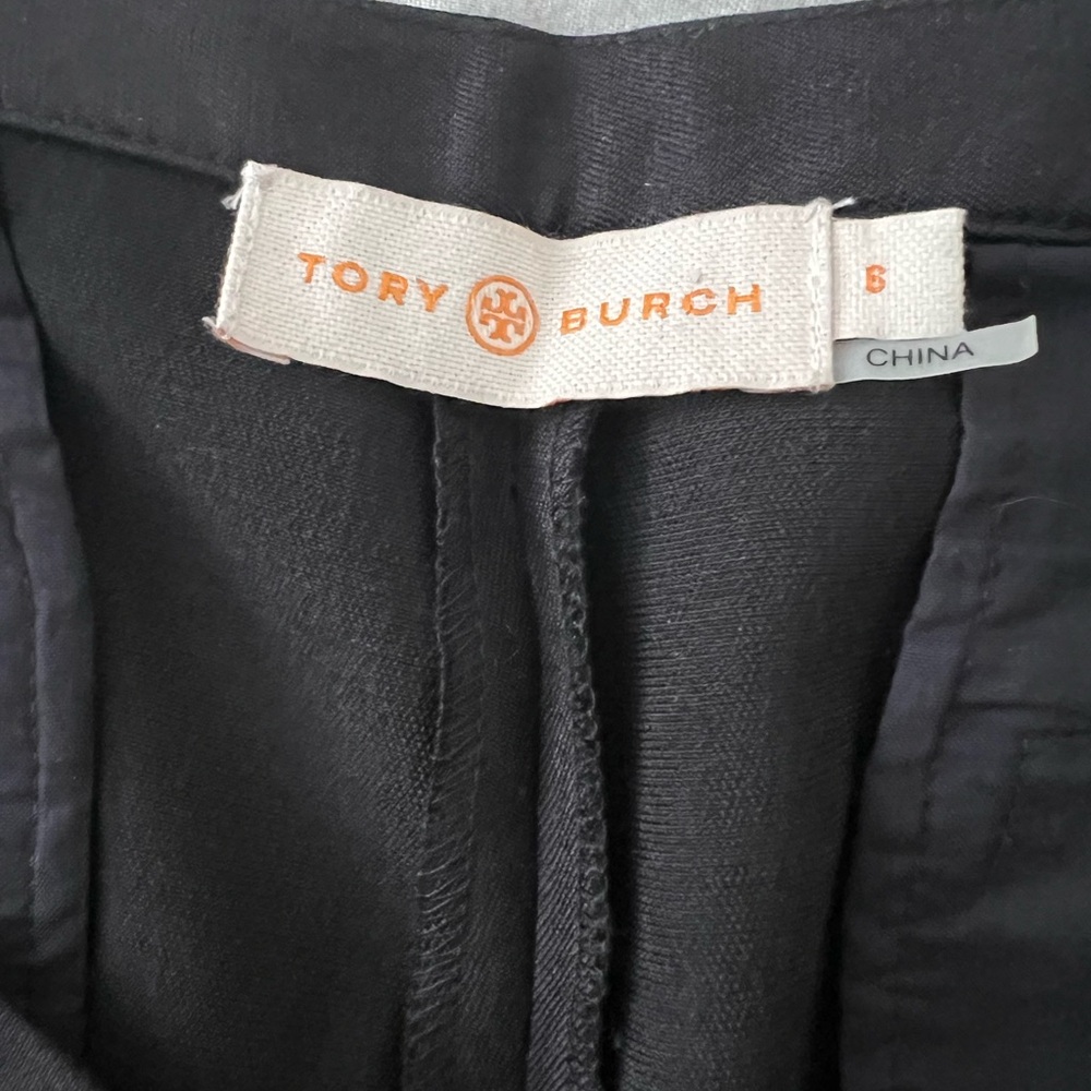 Tory Burch Black Straight Leg Pants